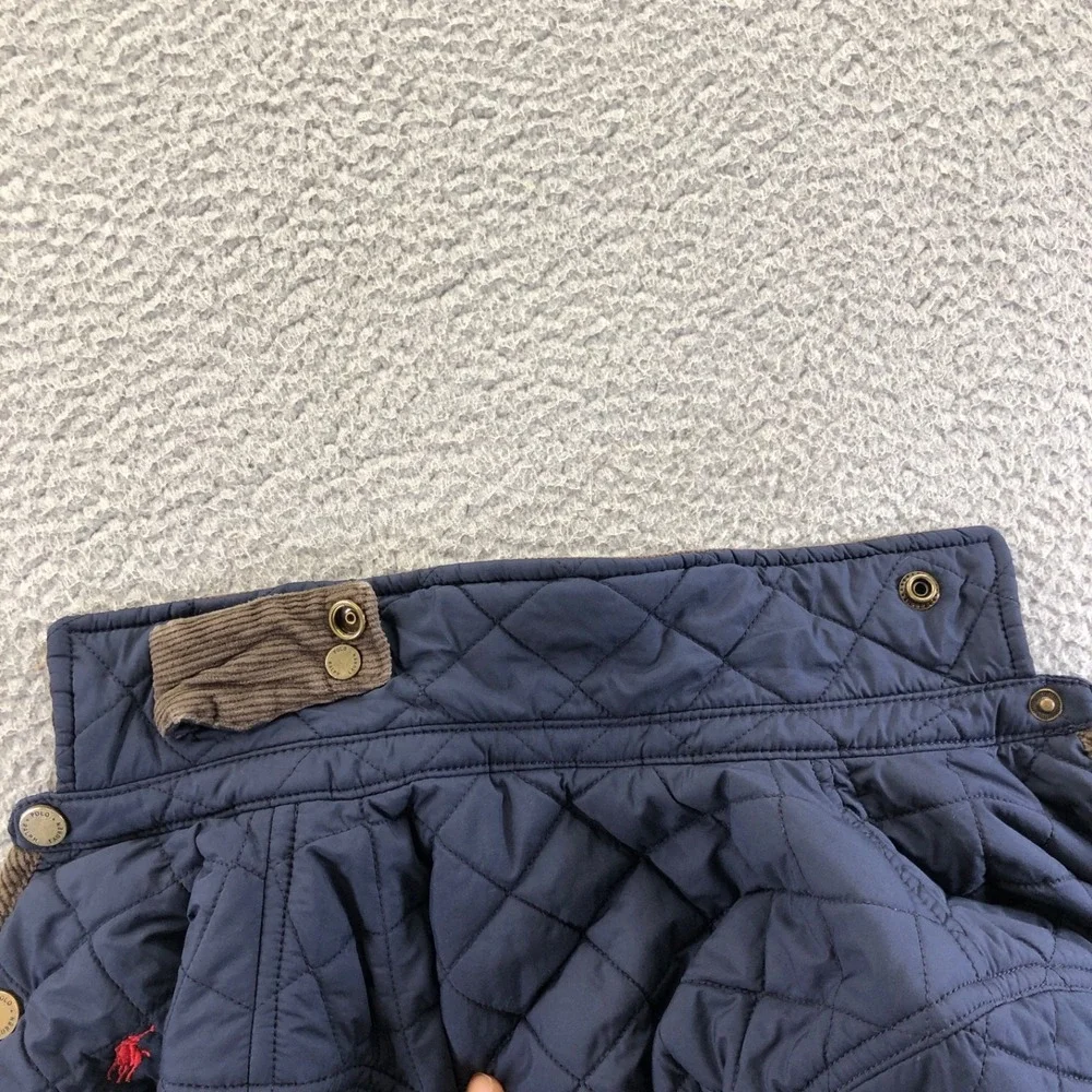 Polo Ralph Lauren Toddler Jacket 2T Boys Navy Blue Diamond Quilted Corduroy Trim